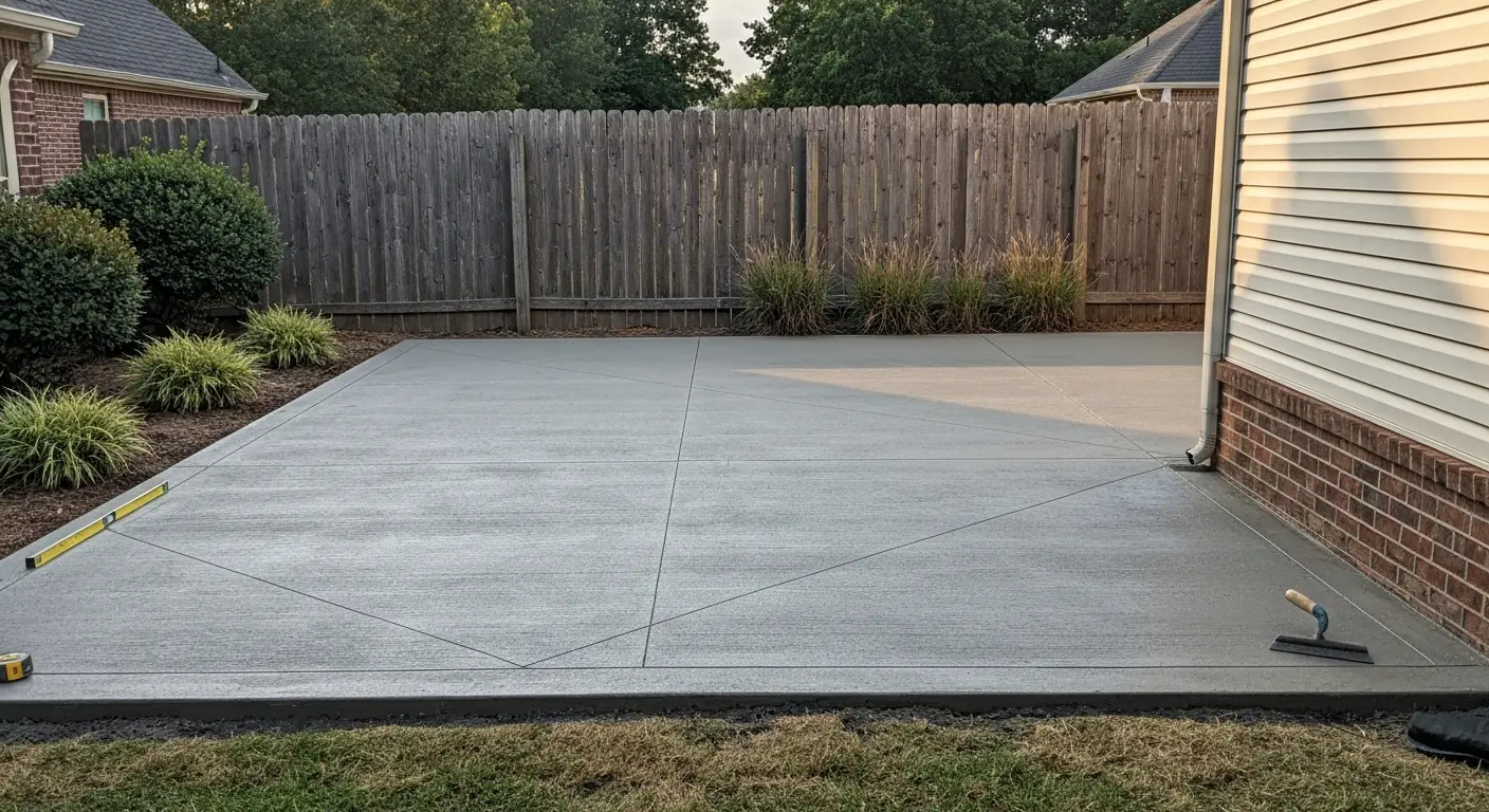 Concrete patio project