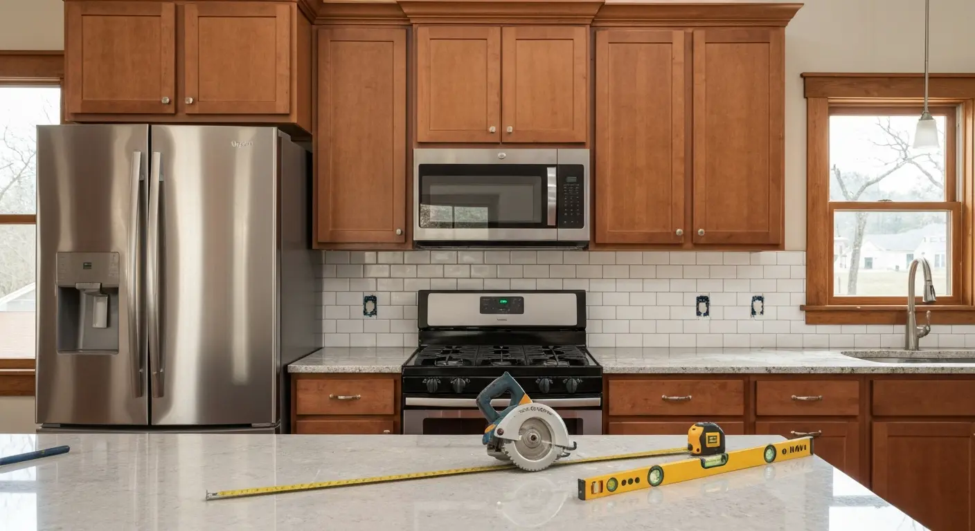 Kitchen remodel before and after