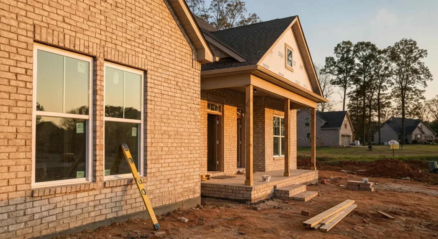 New single-family home under construction