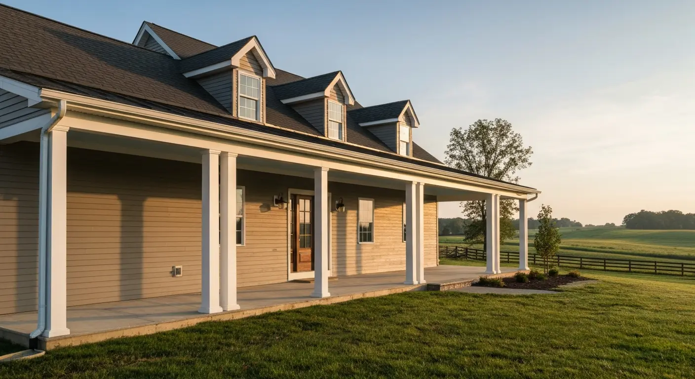 Custom home exterior