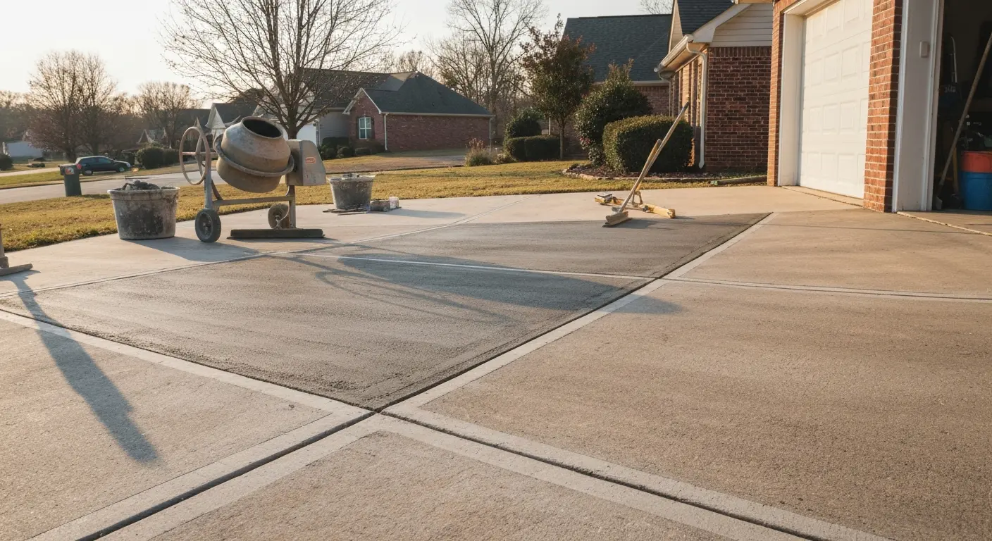 Driveway leveling and patching