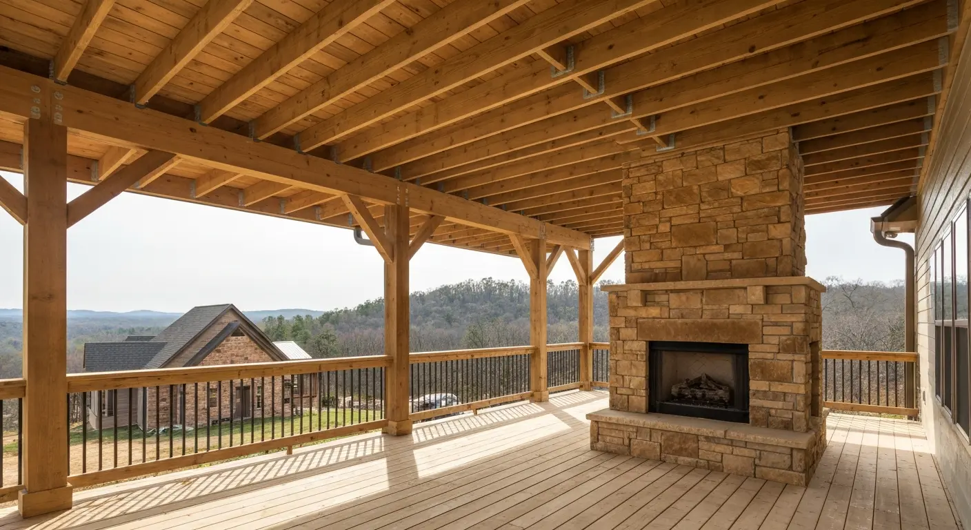 Home addition and deck