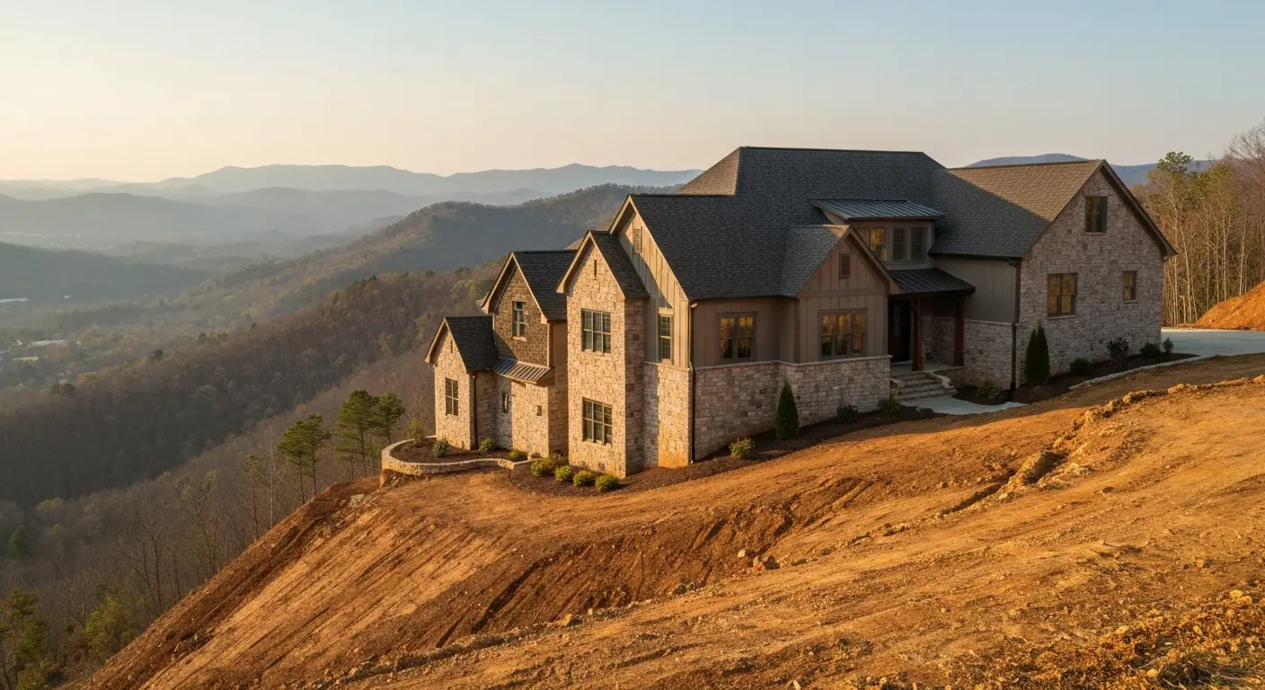 Mountain home custom build Signal Mountain