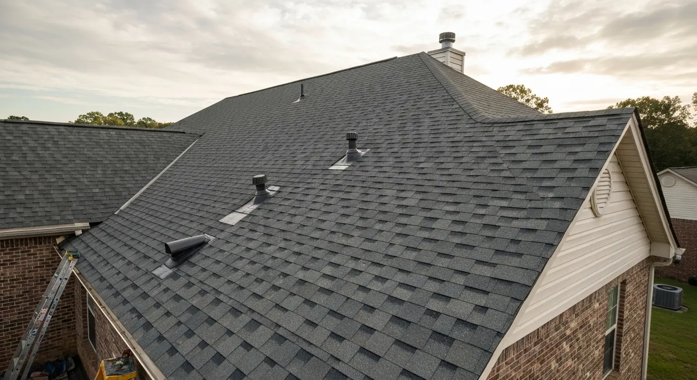 New roof installation