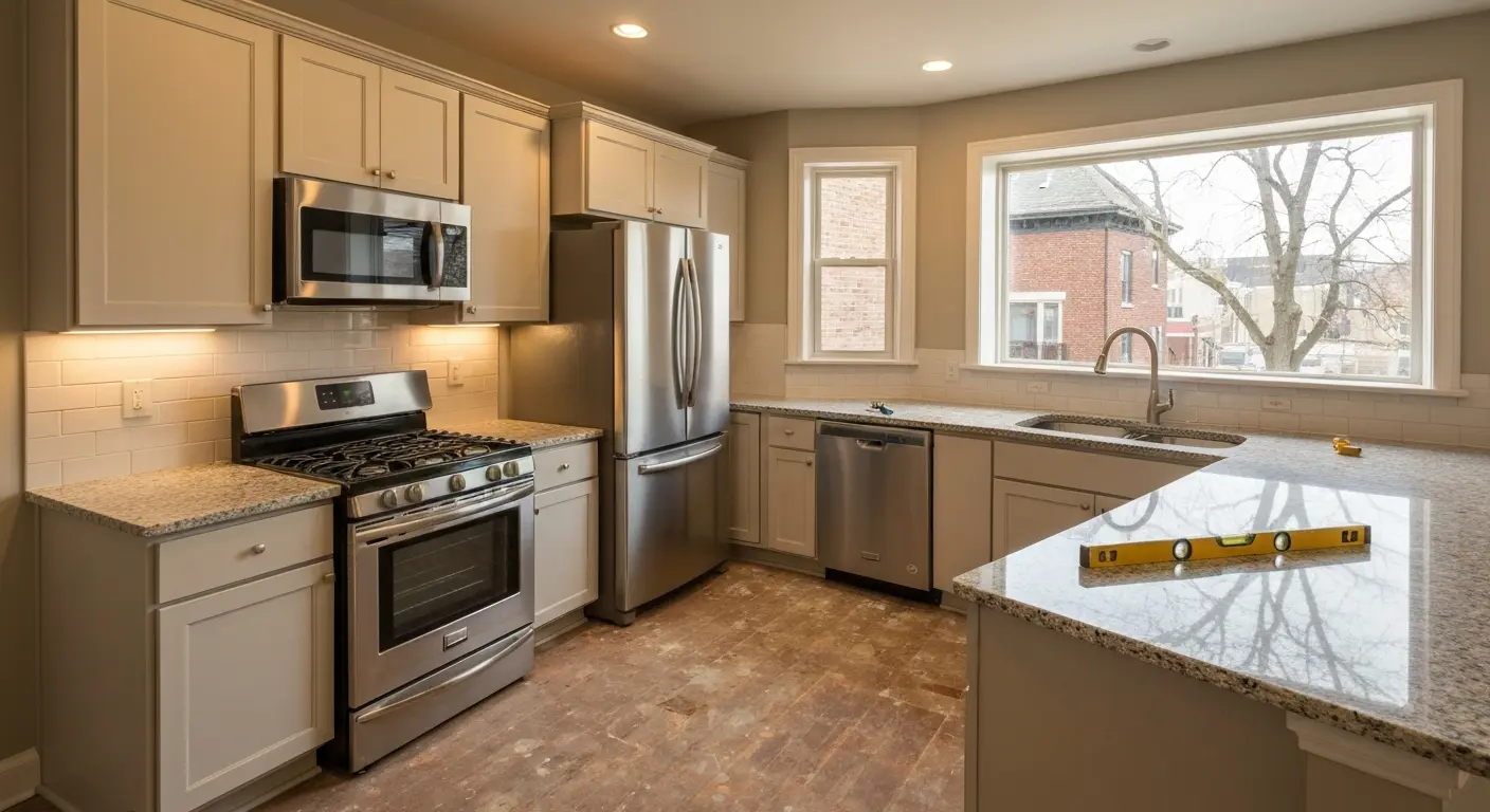 Kitchen appliance and layout renovation