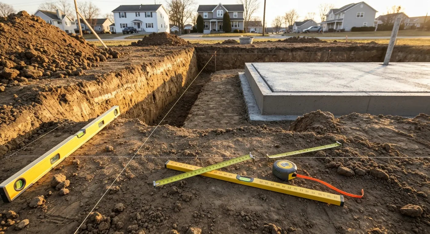 Foundation and site prep work