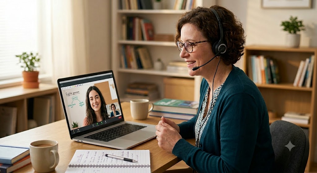 Online lesson via Zoom