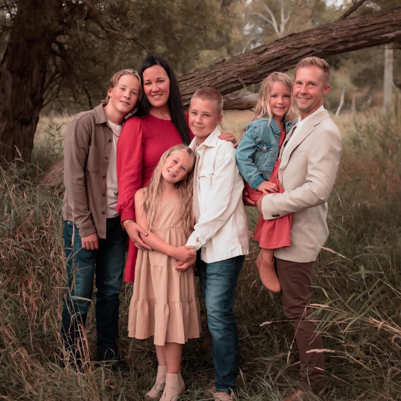 Bob Blaisdell, Founder and CEO, with his family