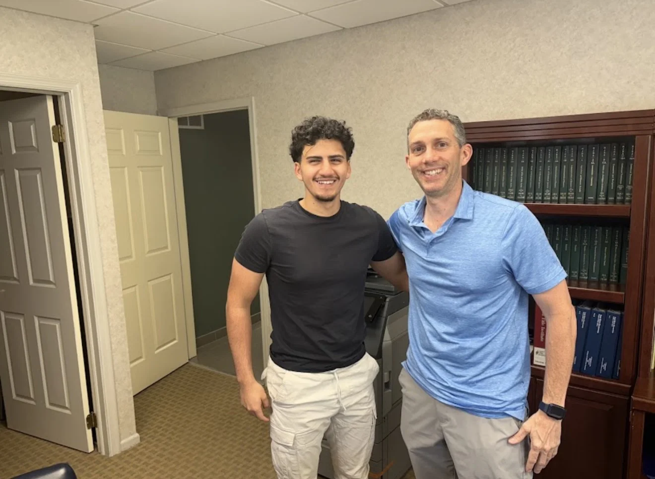 Giovanni Shafik meeting with clients in New Jersey