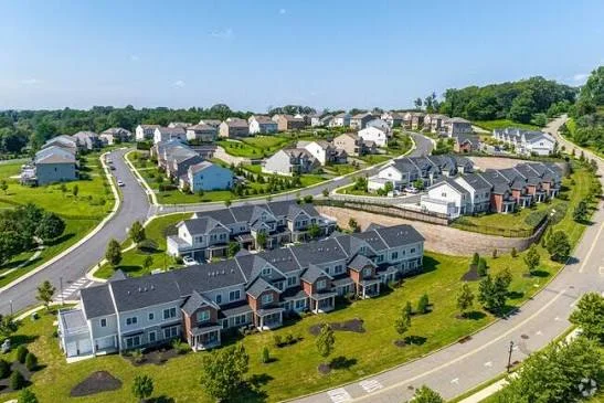 Residential street in Monmouth County, New Jersey