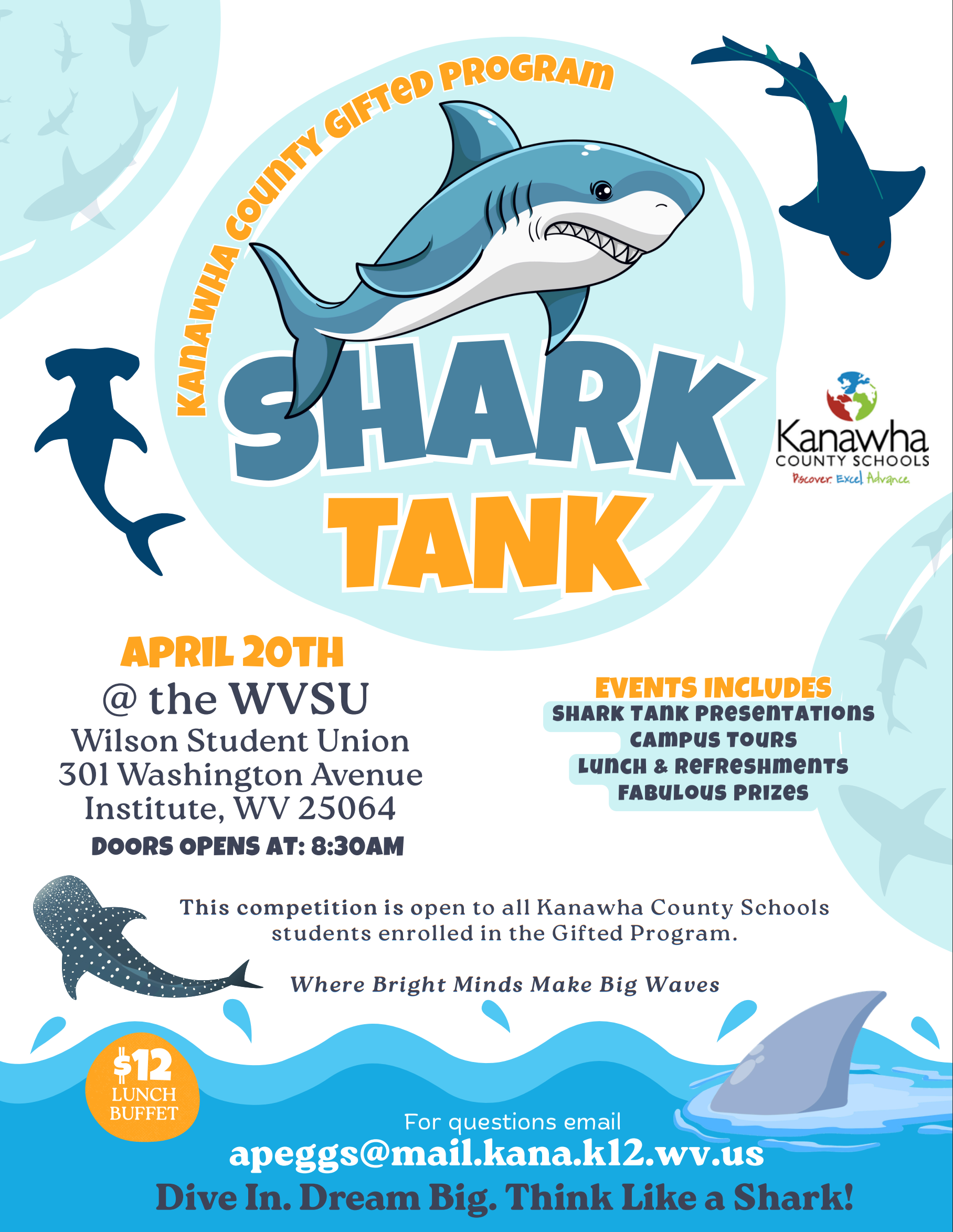 Kanawha County Schools Shark Tank flyer