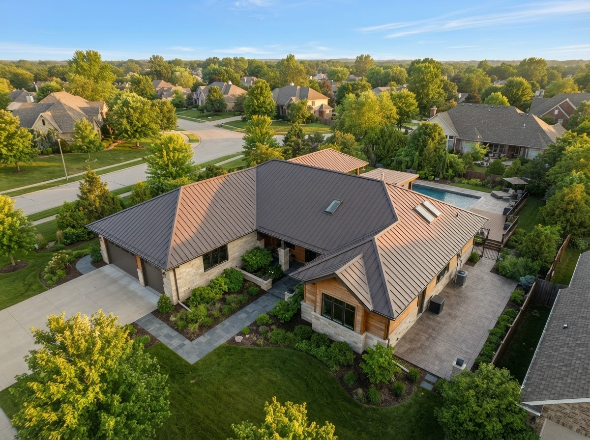 Modern metal roof