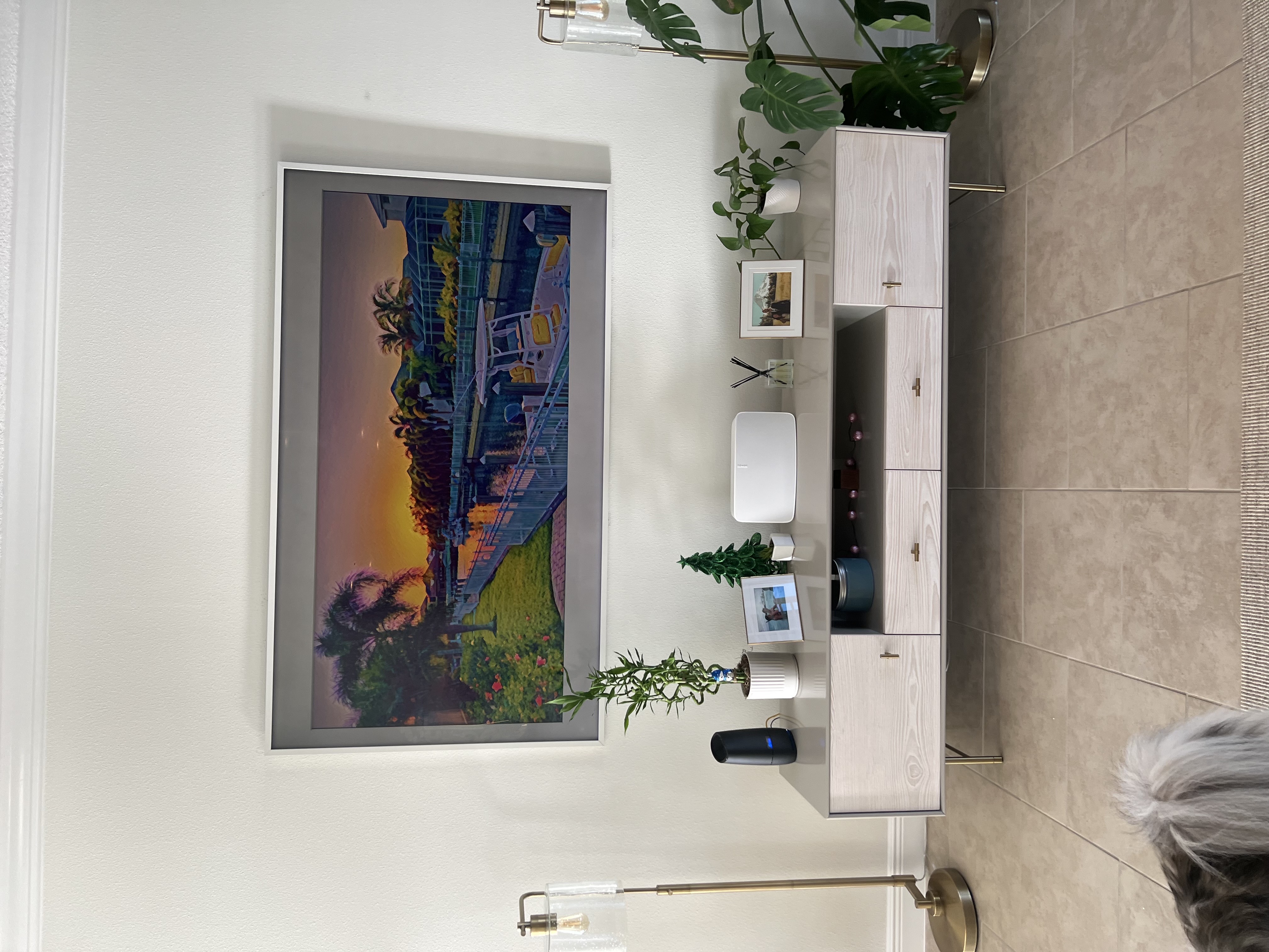 TV mounting service in Bradenton, Florida featuring a wall-mounted TV with a soundbar aligned below for a clean setup