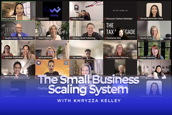 Khryzza Kelley Successfully Concludes Her First Live Masterclass: The Small Business Scaling System