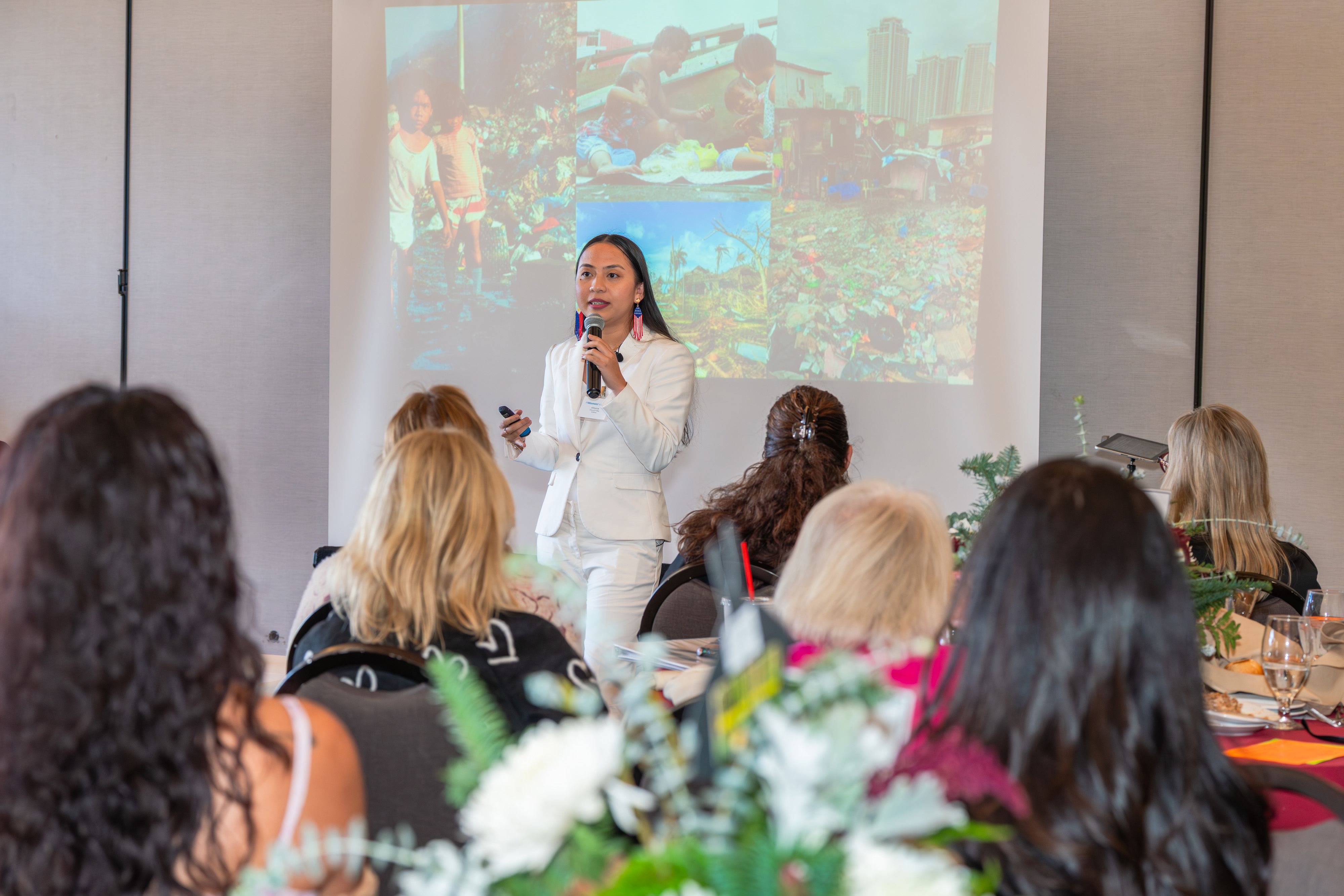 Khryzza Kelley speaking at eWomenNetwork Calabasas