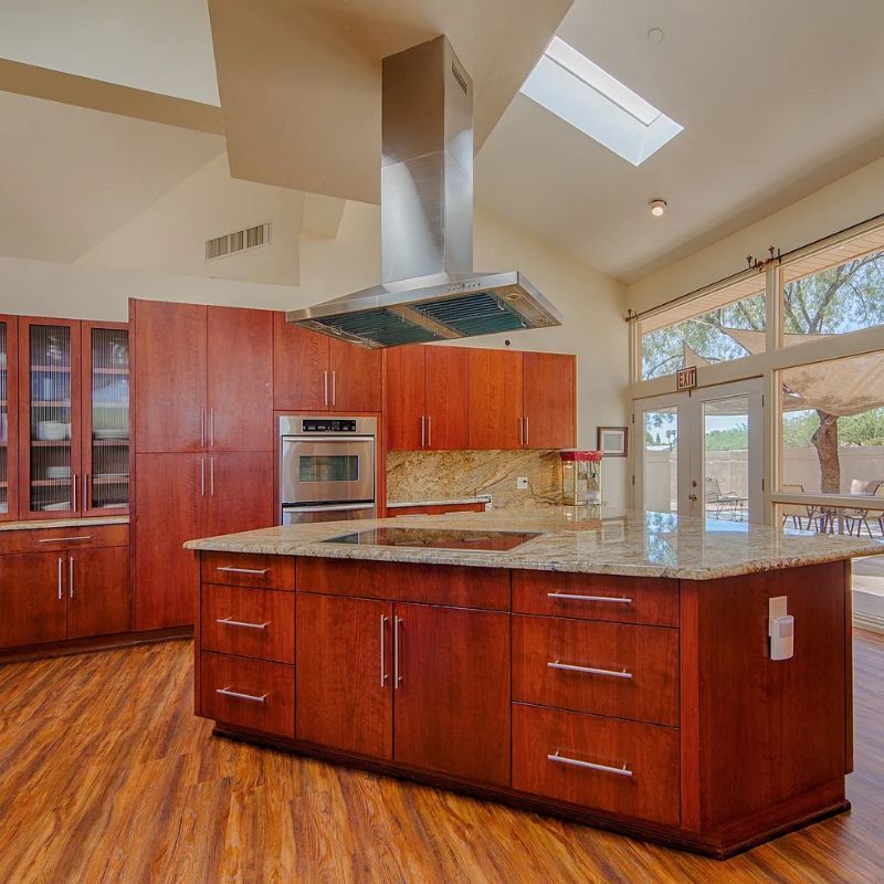 Grain matched cherry kitchen Tucson