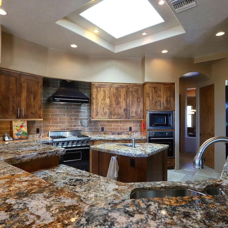 Parade of Homes knotty alder cabinetry Tucson