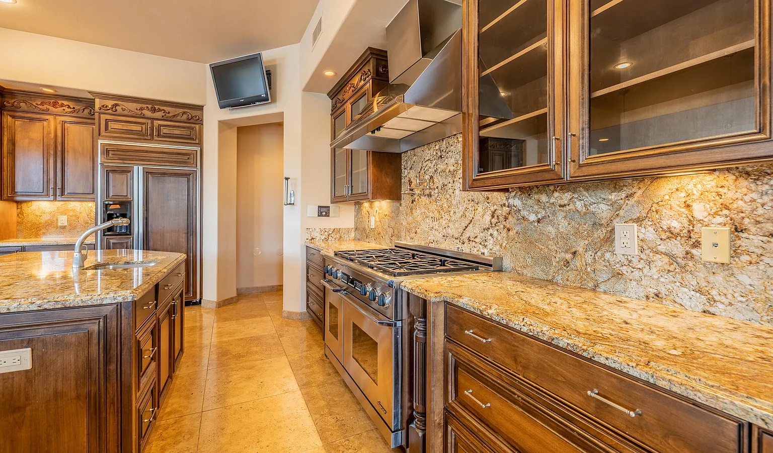 Grain-matched alder cabinet doors, Parade of Homes by Myk's Woodworking