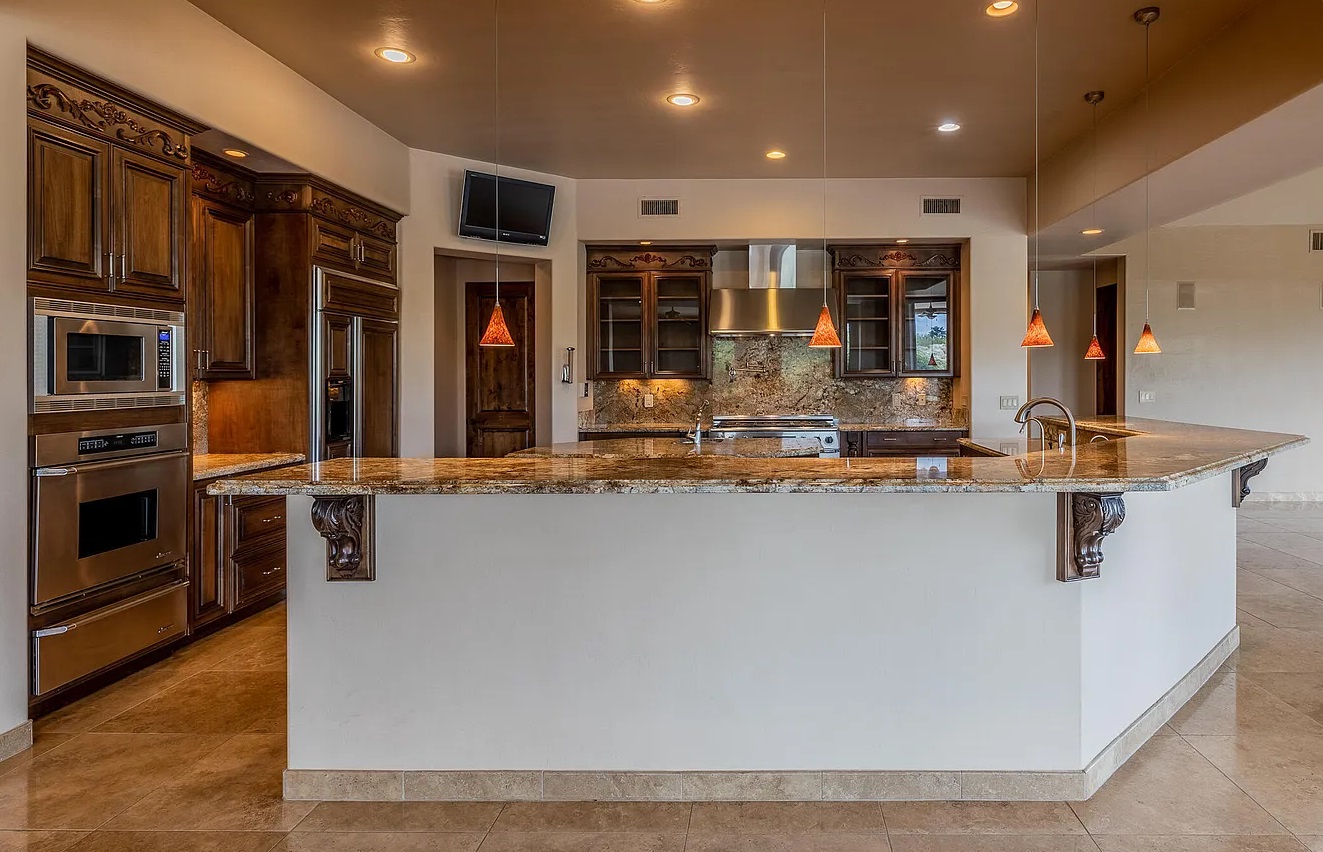 Custom island and cabinetry, Parade of Homes kitchen by Myk's Woodworking