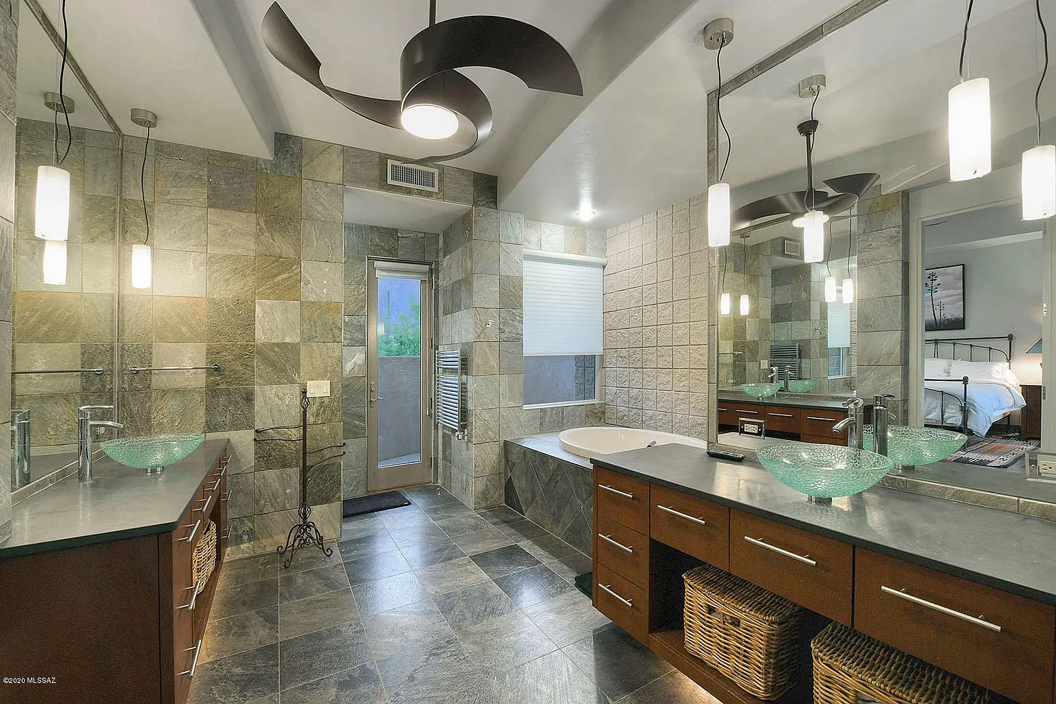 Cherry cabinetry and finish detail, Pima Canyon kitchen by Myk's Woodworking