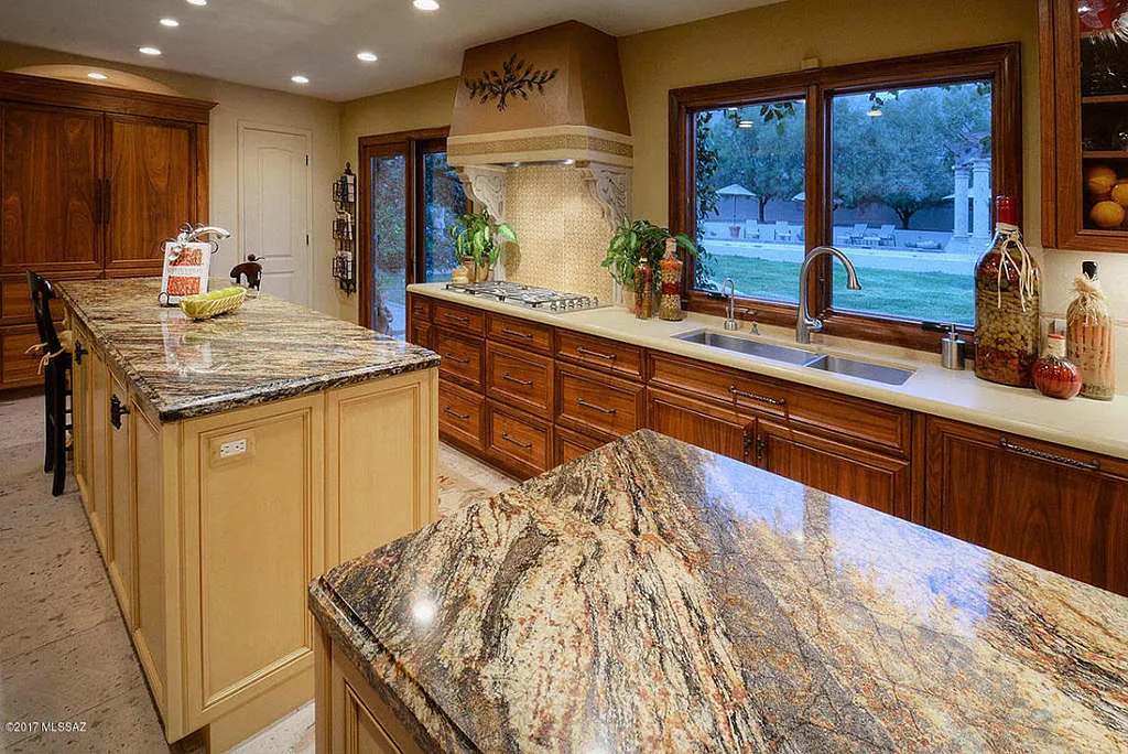 Black walnut kitchen with rich dark grain, Sabino Canyon, by Myk's Woodworking