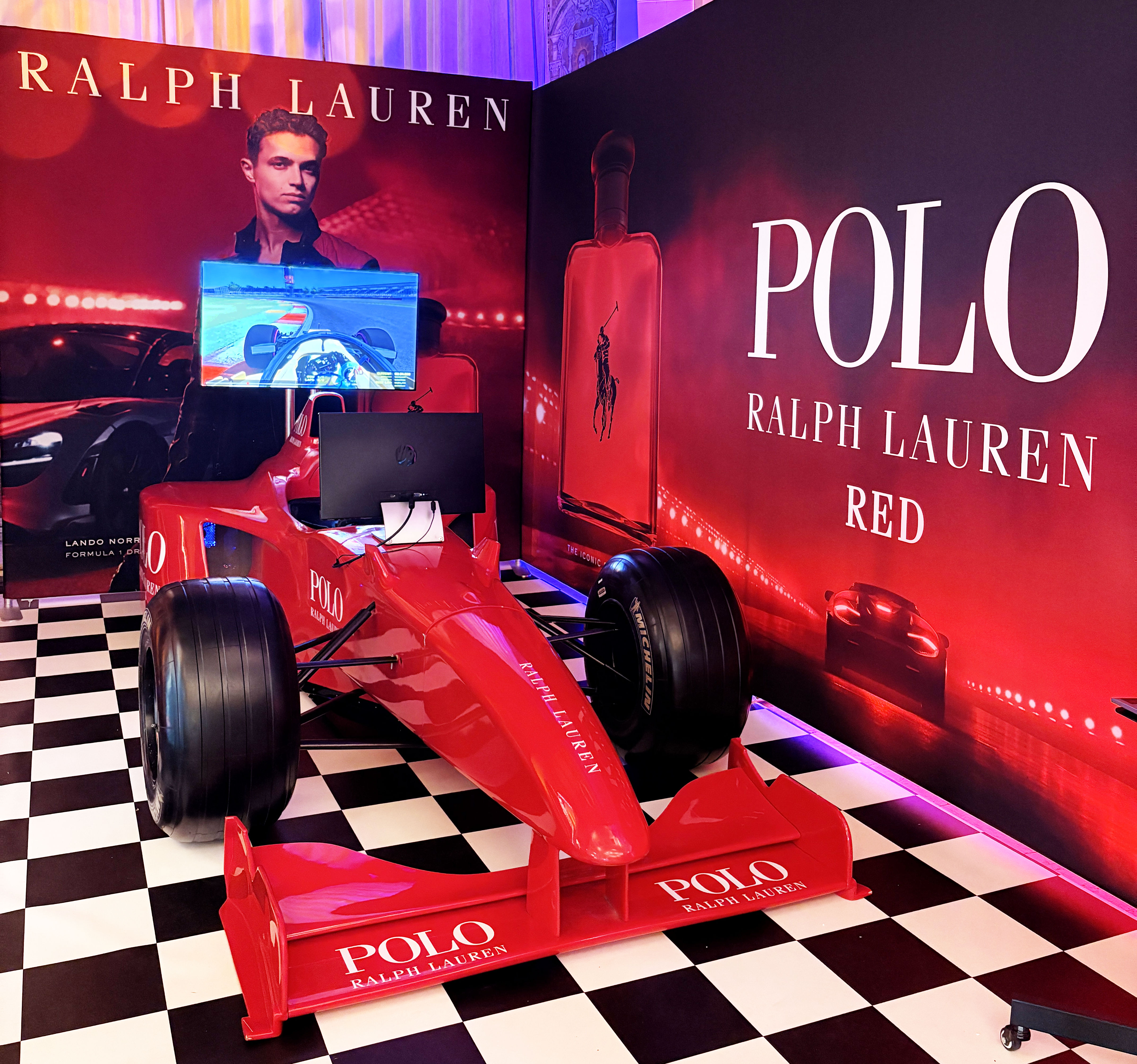 formula 1 car simulator game branded
