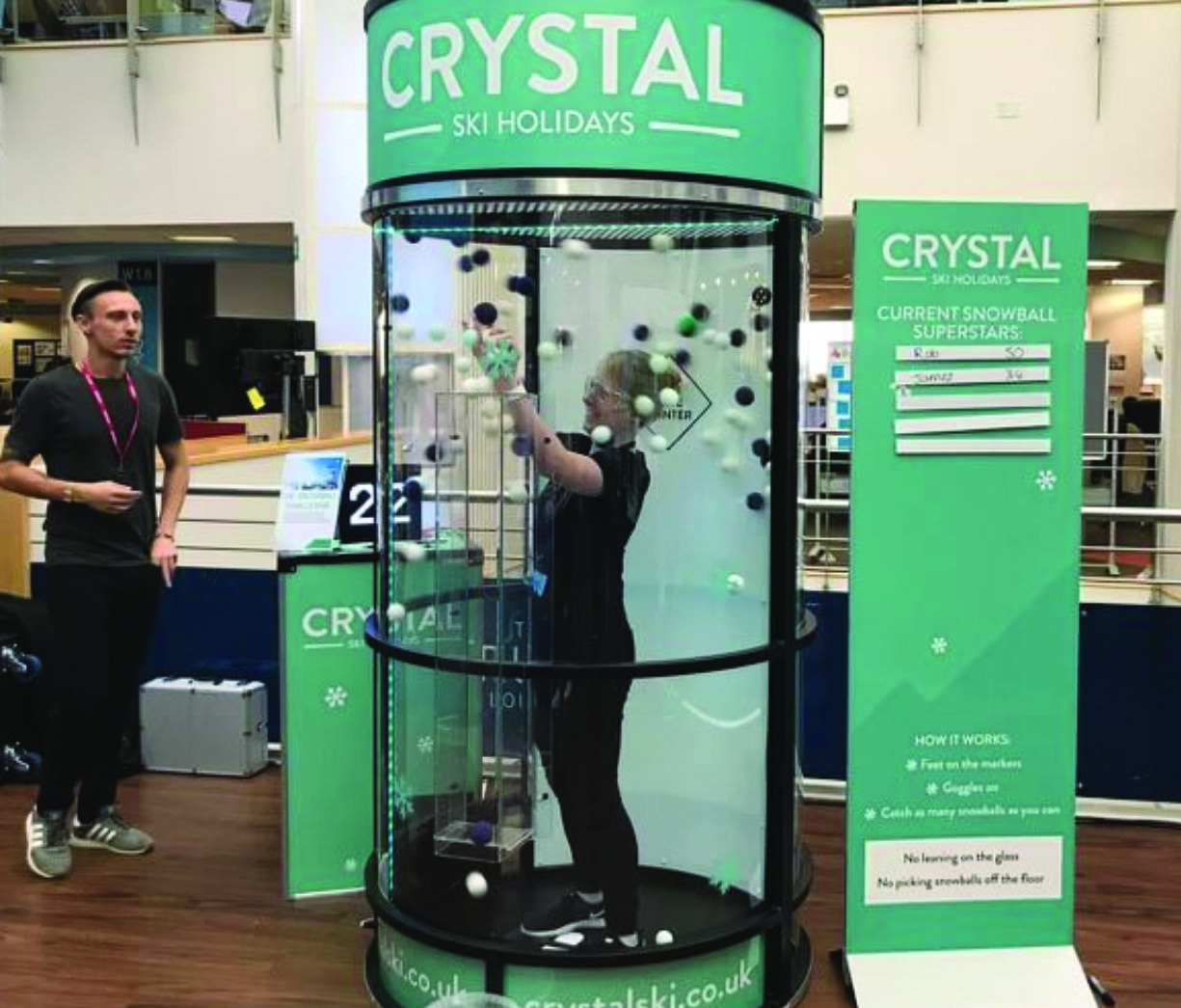 Branded Ball Catcher Game for exhibitions and activations