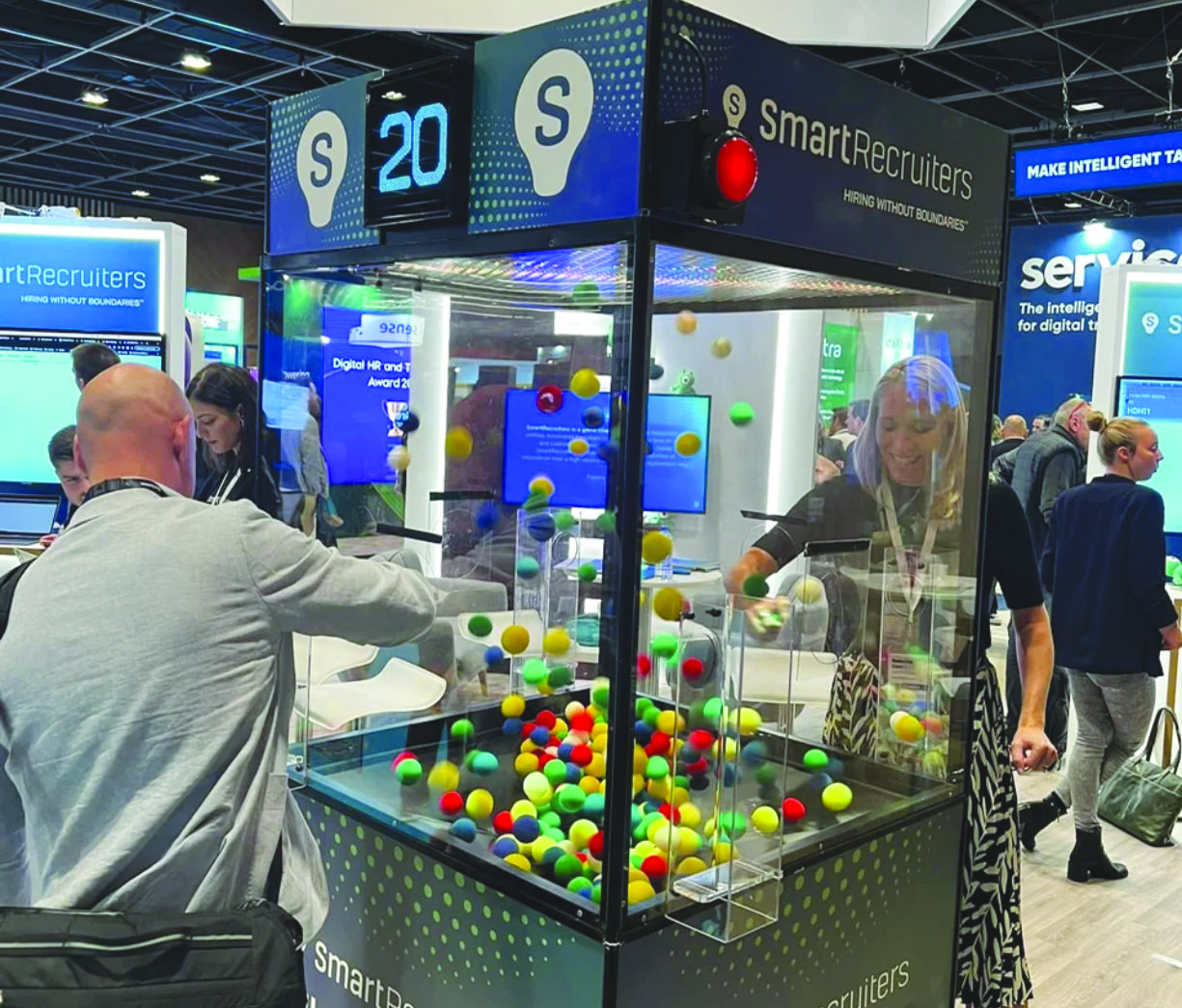 Bll Catcher Game Kiosk for exhibitions, activations and partes