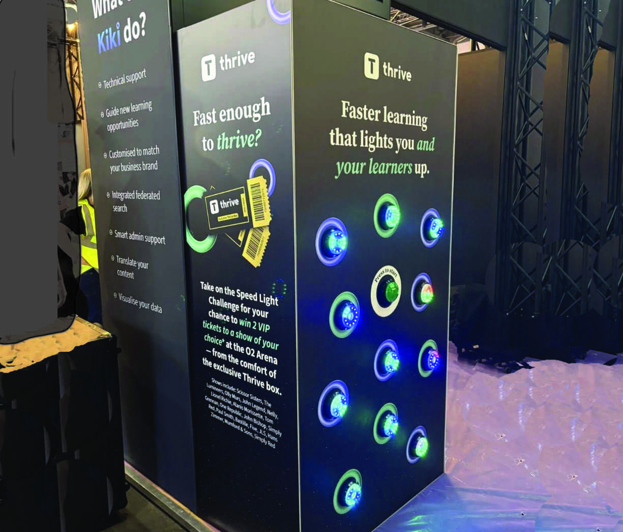 Branded rapid reacions game for exhiitions