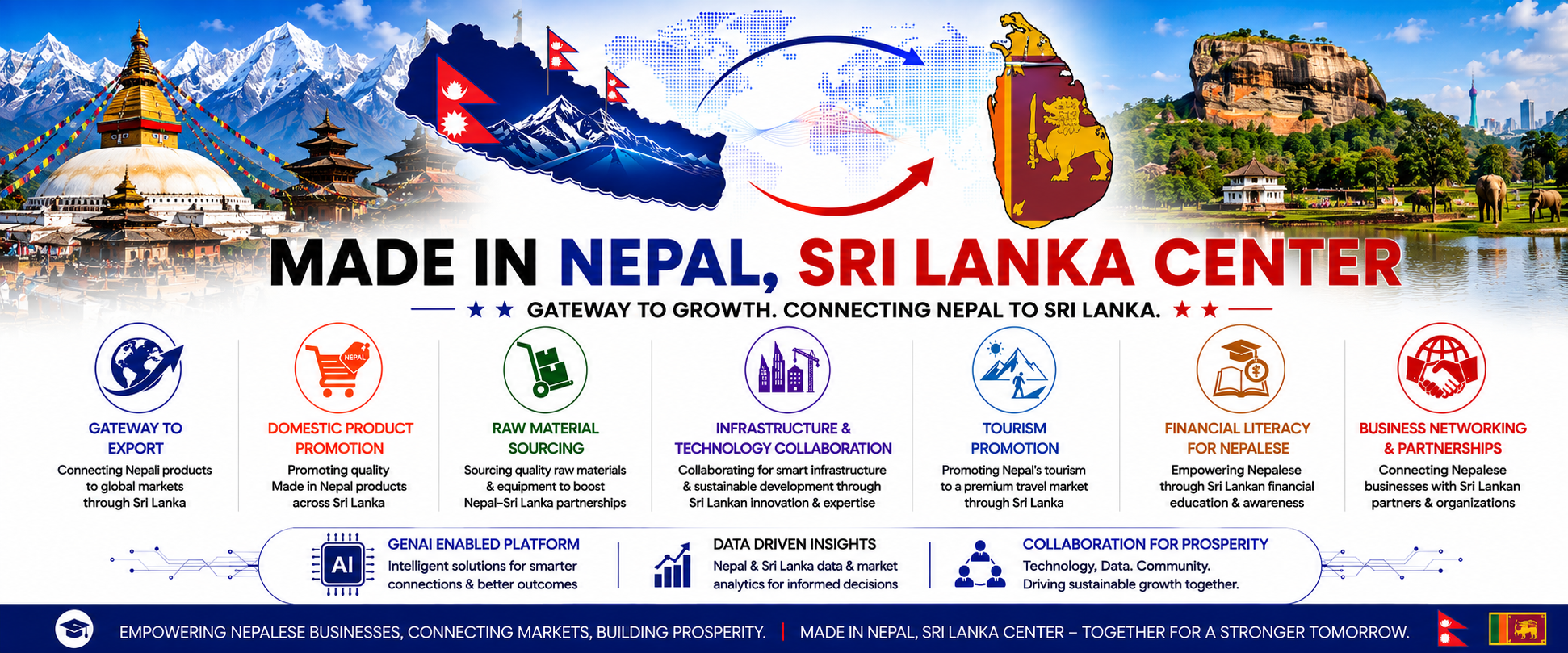 Made in Nepal, Sri Lanka Center cover