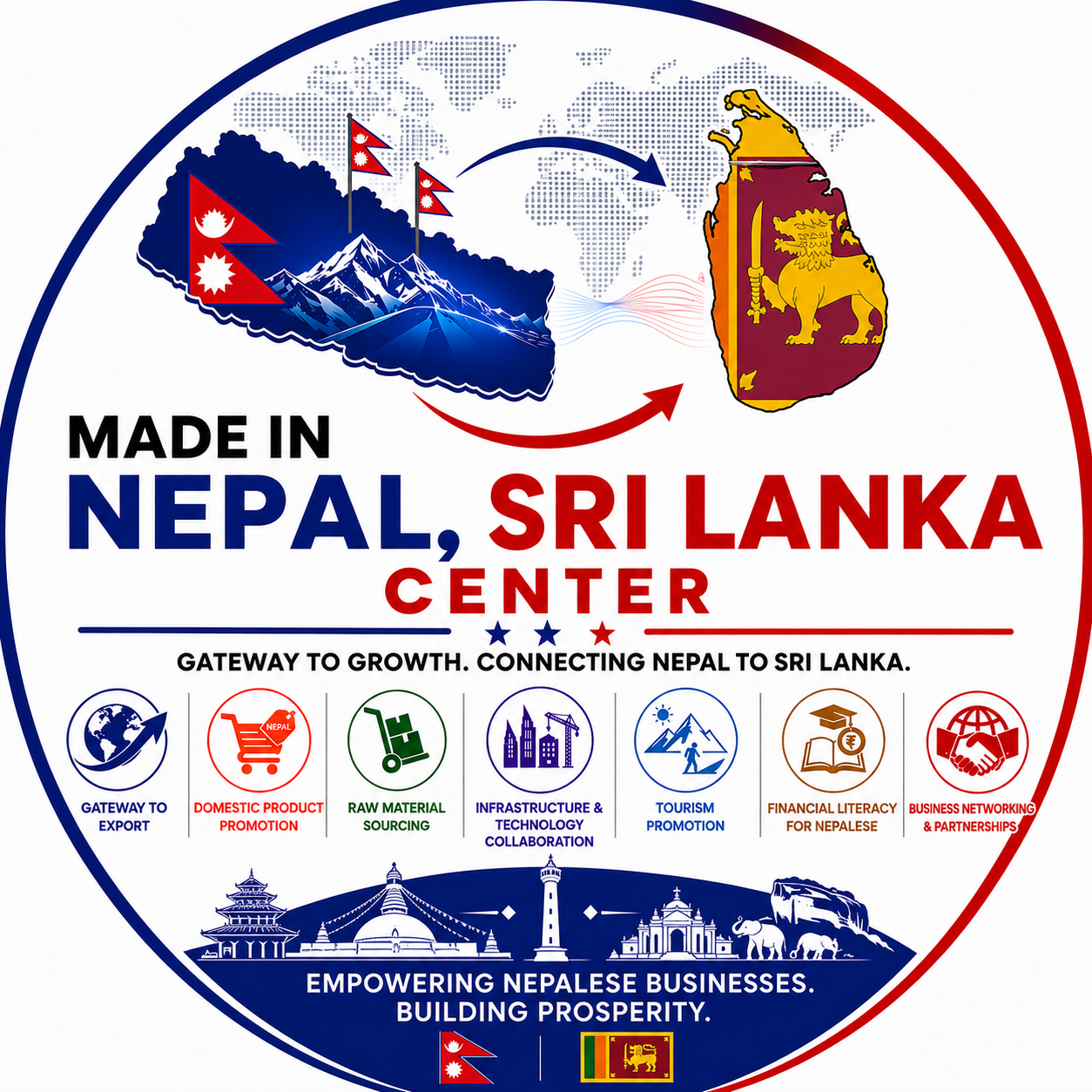 Made in Nepal, Sri Lanka Center logo