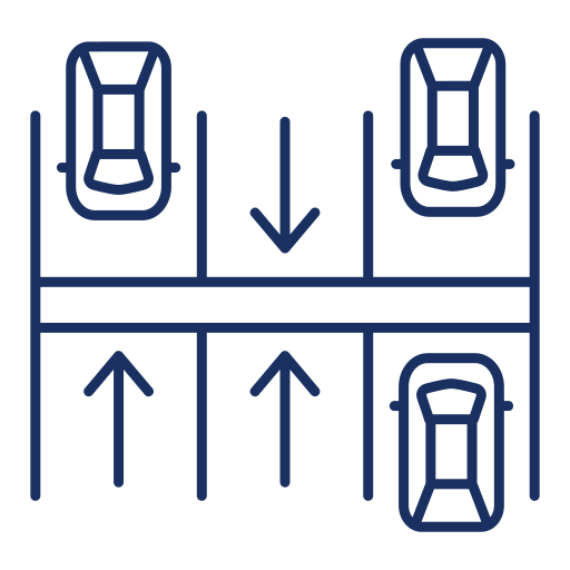 A blue Always Bin Clean truck parked on a residential street with an operator and a trash bin on a lift.