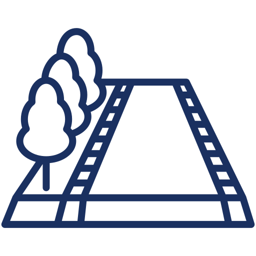 A blue Always Bin Clean truck parked on a residential street with an operator and a trash bin on a lift.