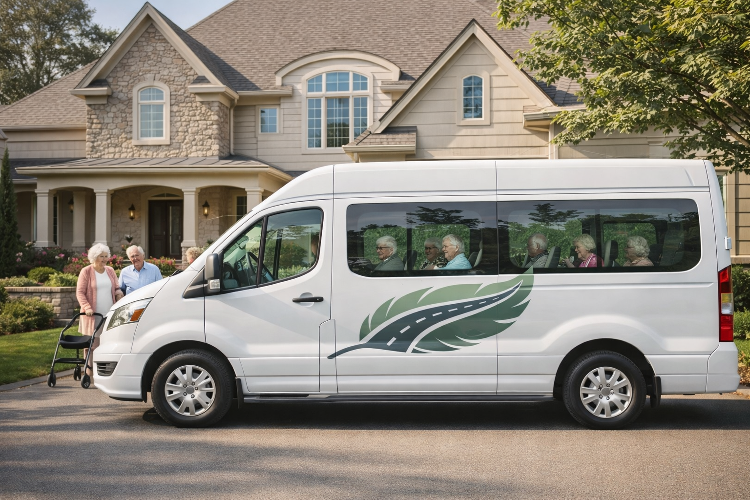 Senior getting a ride