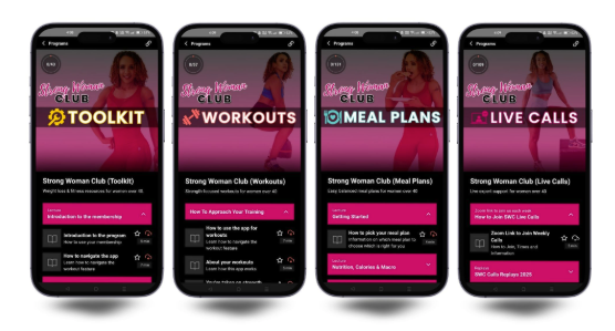 Example of Melissa Neill’s Strong Woman Club and guess what it is not about the “stuff”