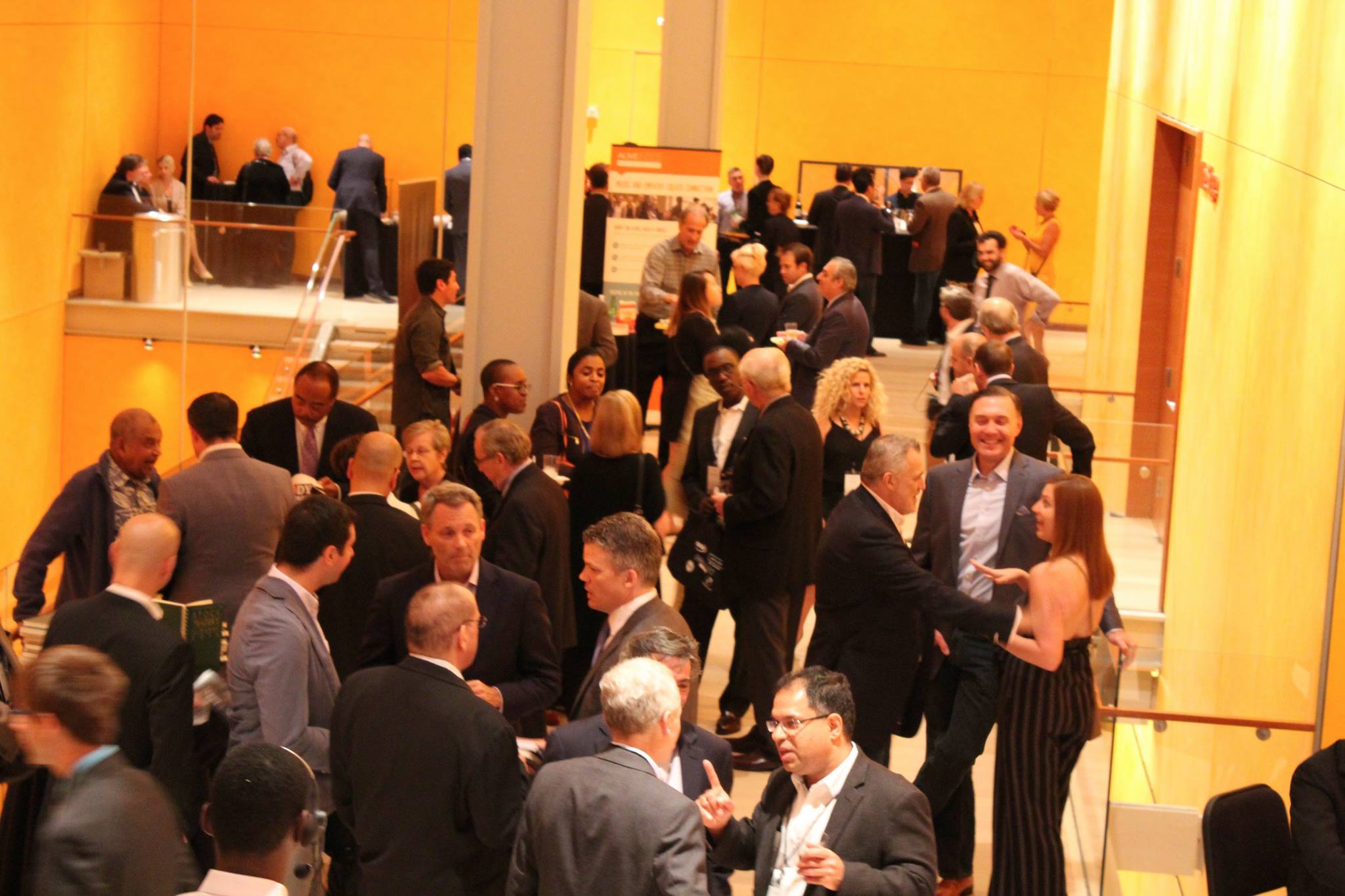 Reception crowd