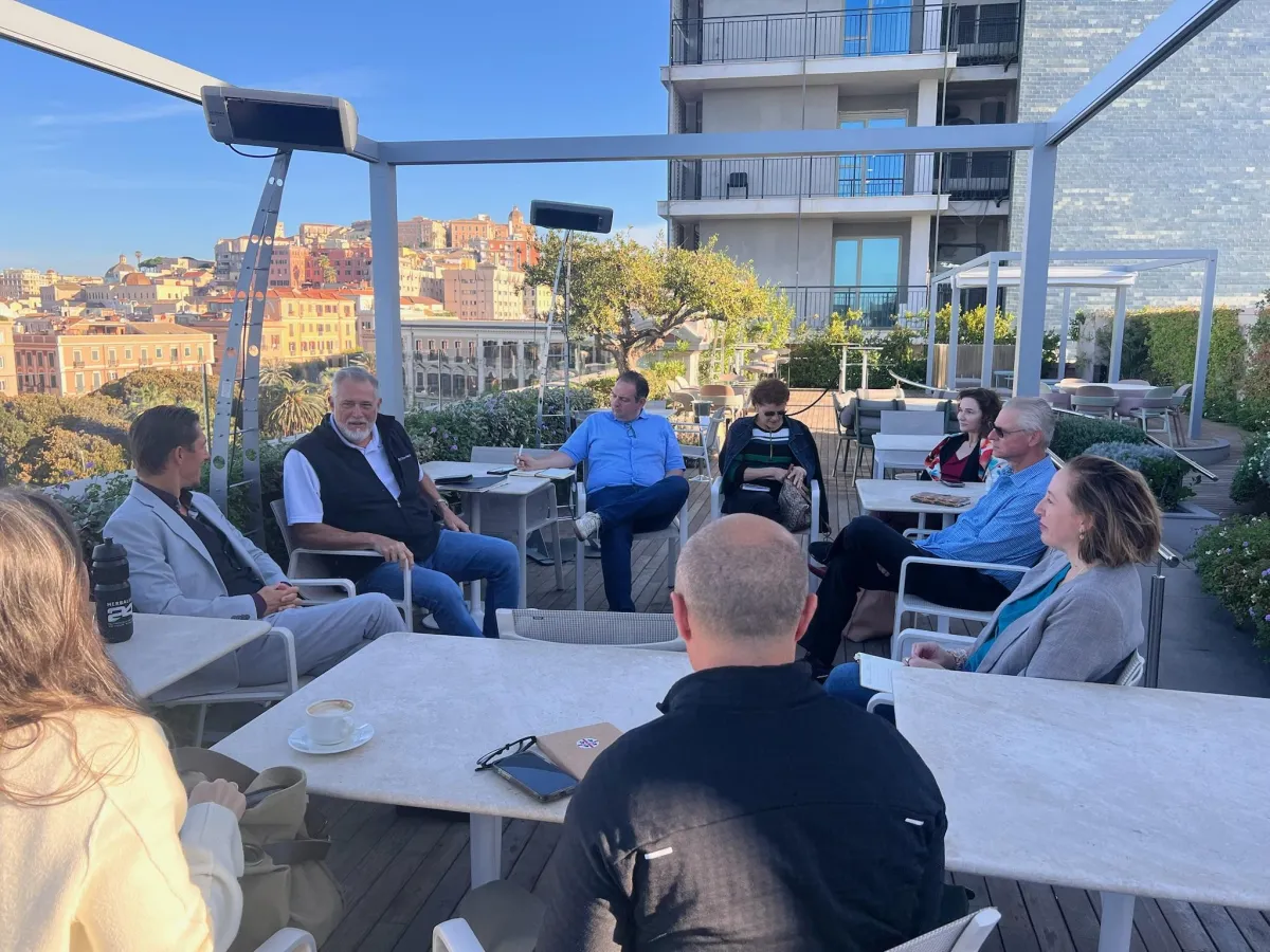 Thought Council members in an outdoor working session