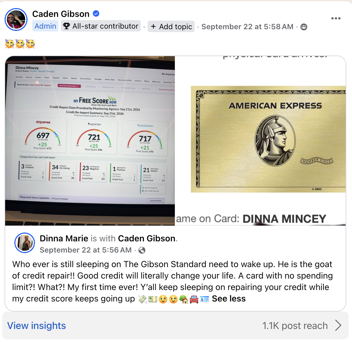 Client testimonial