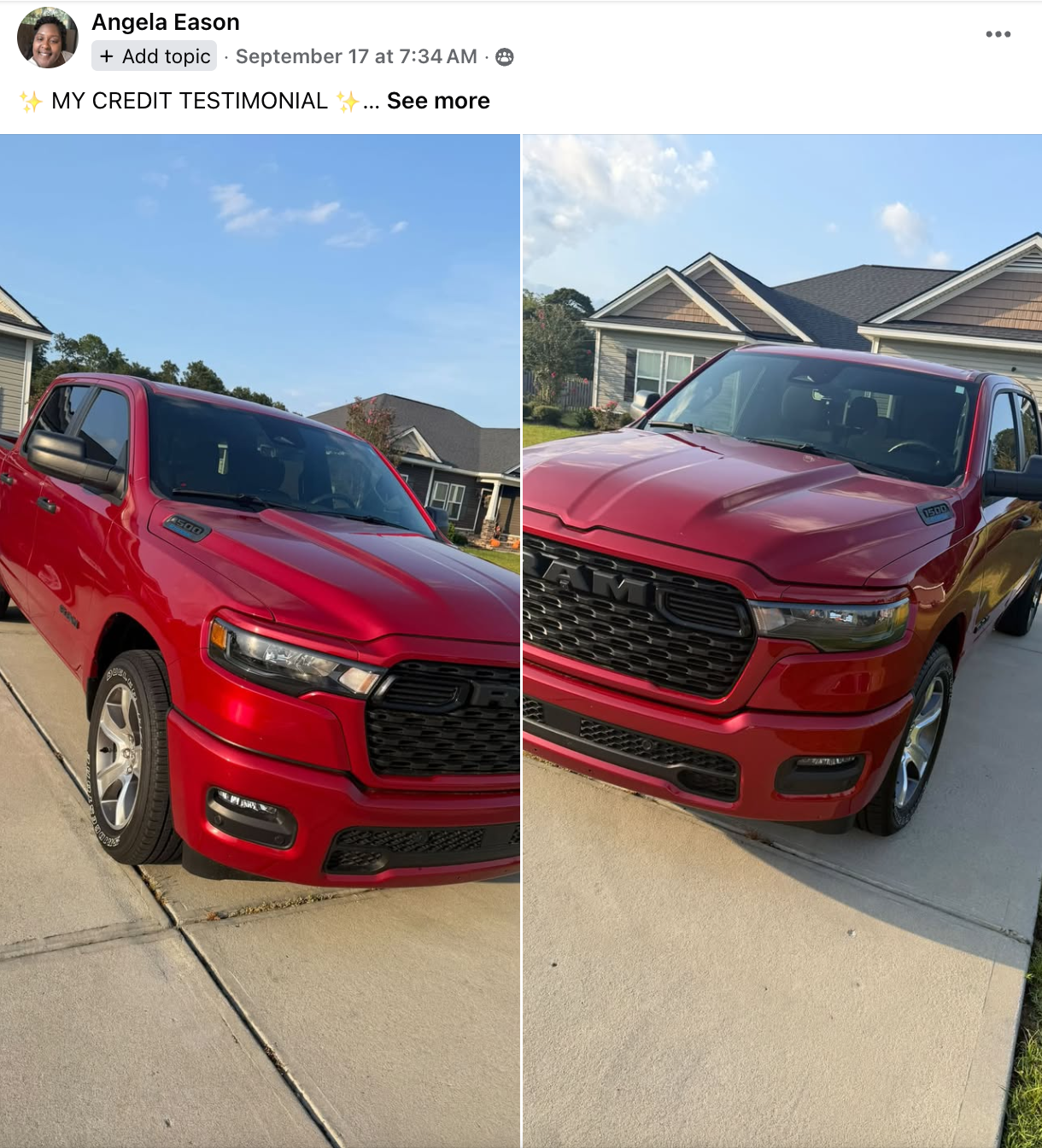 Client testimonial