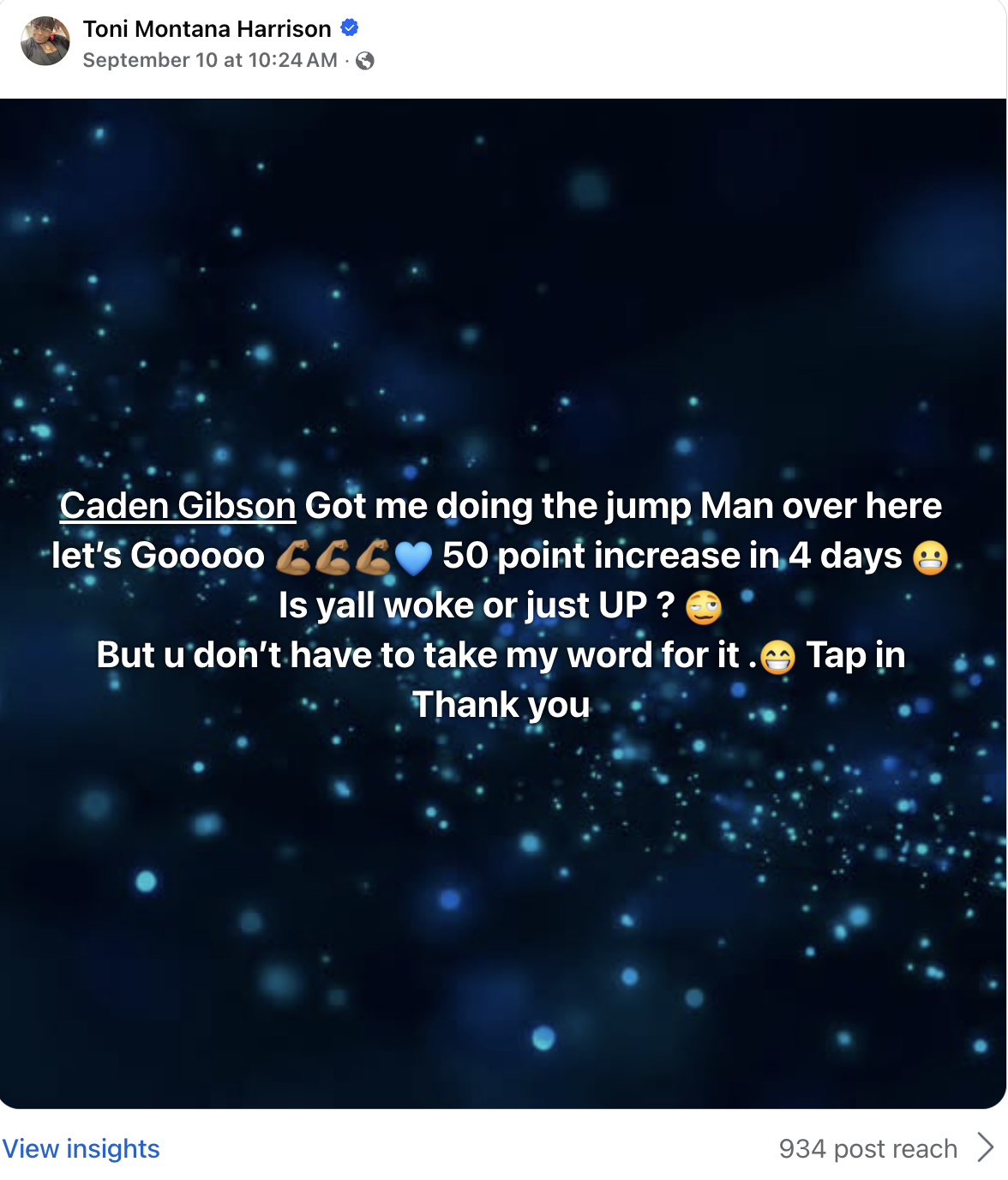 Client testimonial