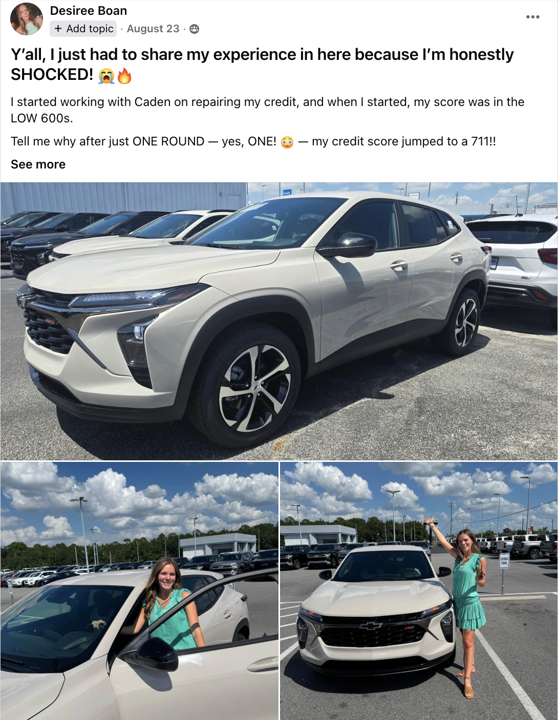 Client testimonial