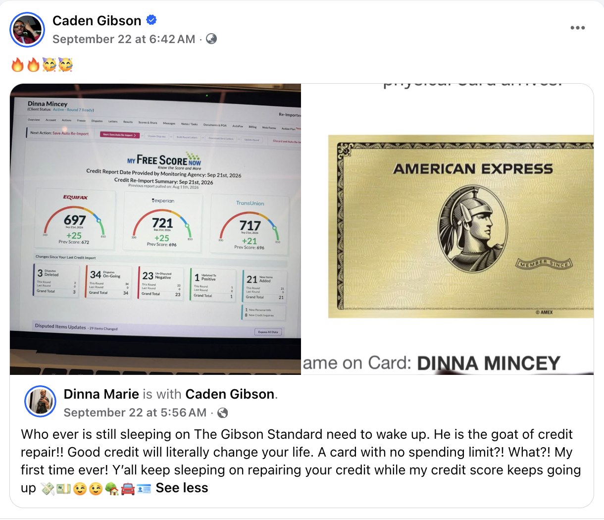 Client testimonial