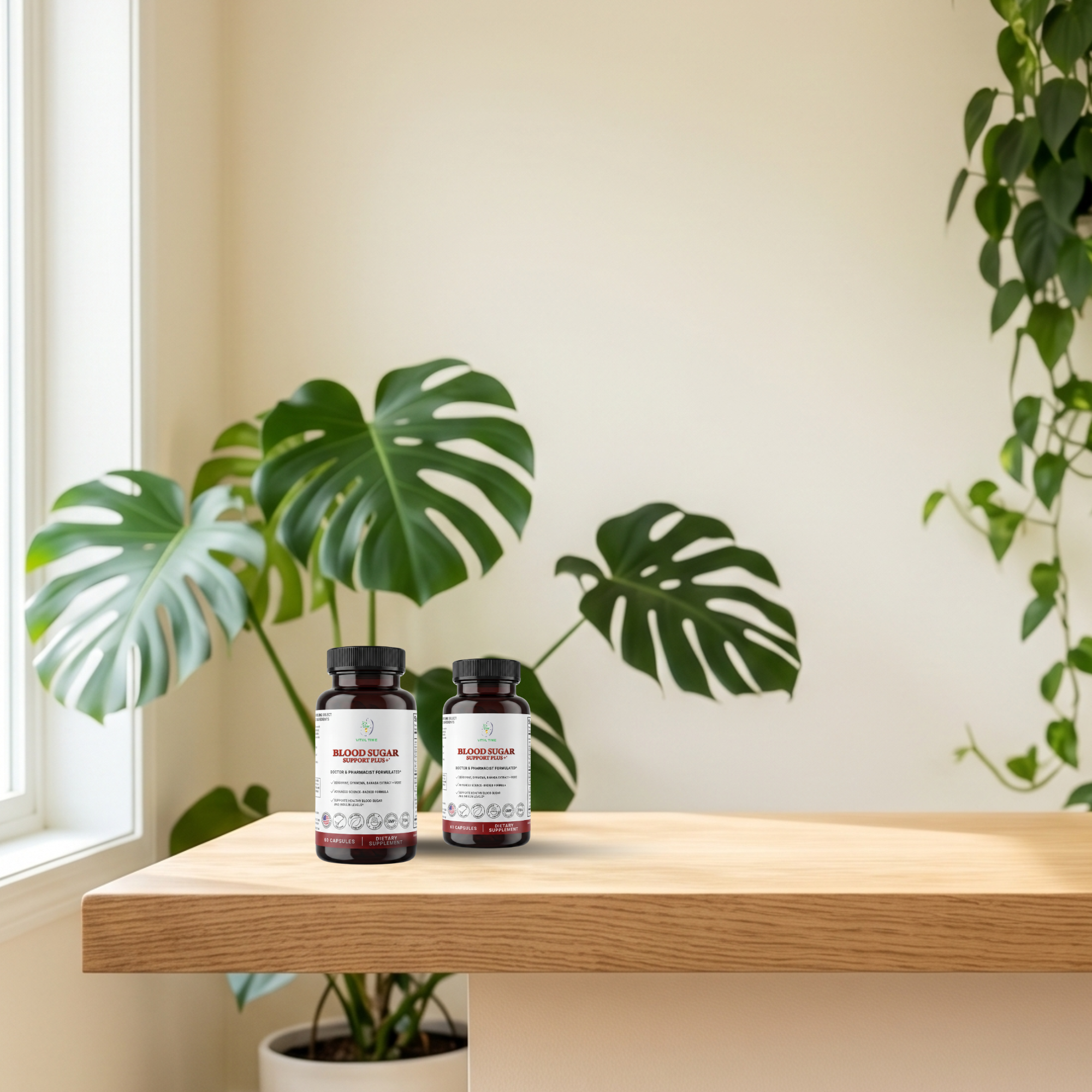 Vital Time supplement packaging