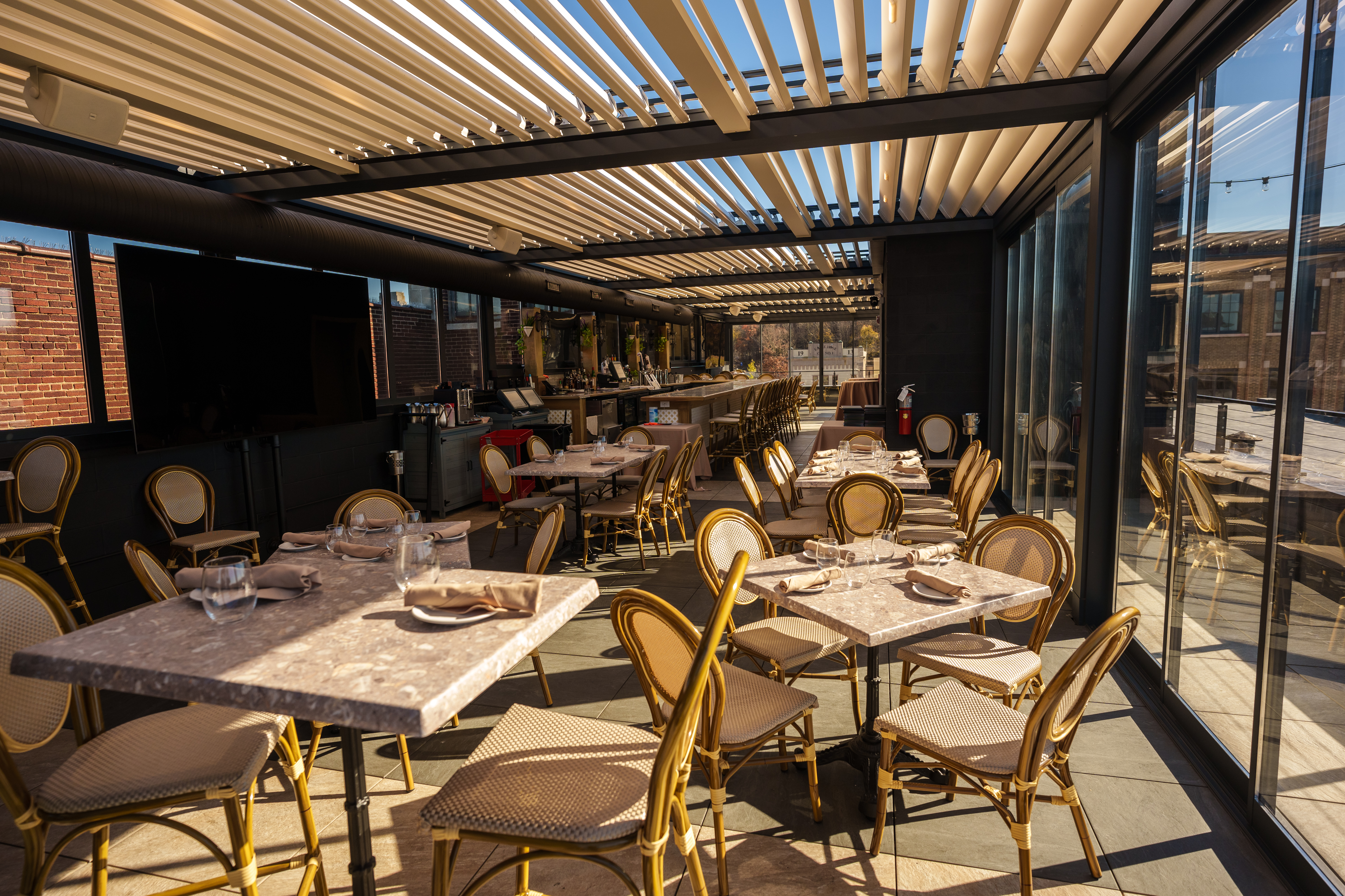 Silver Diner commercial patio project
