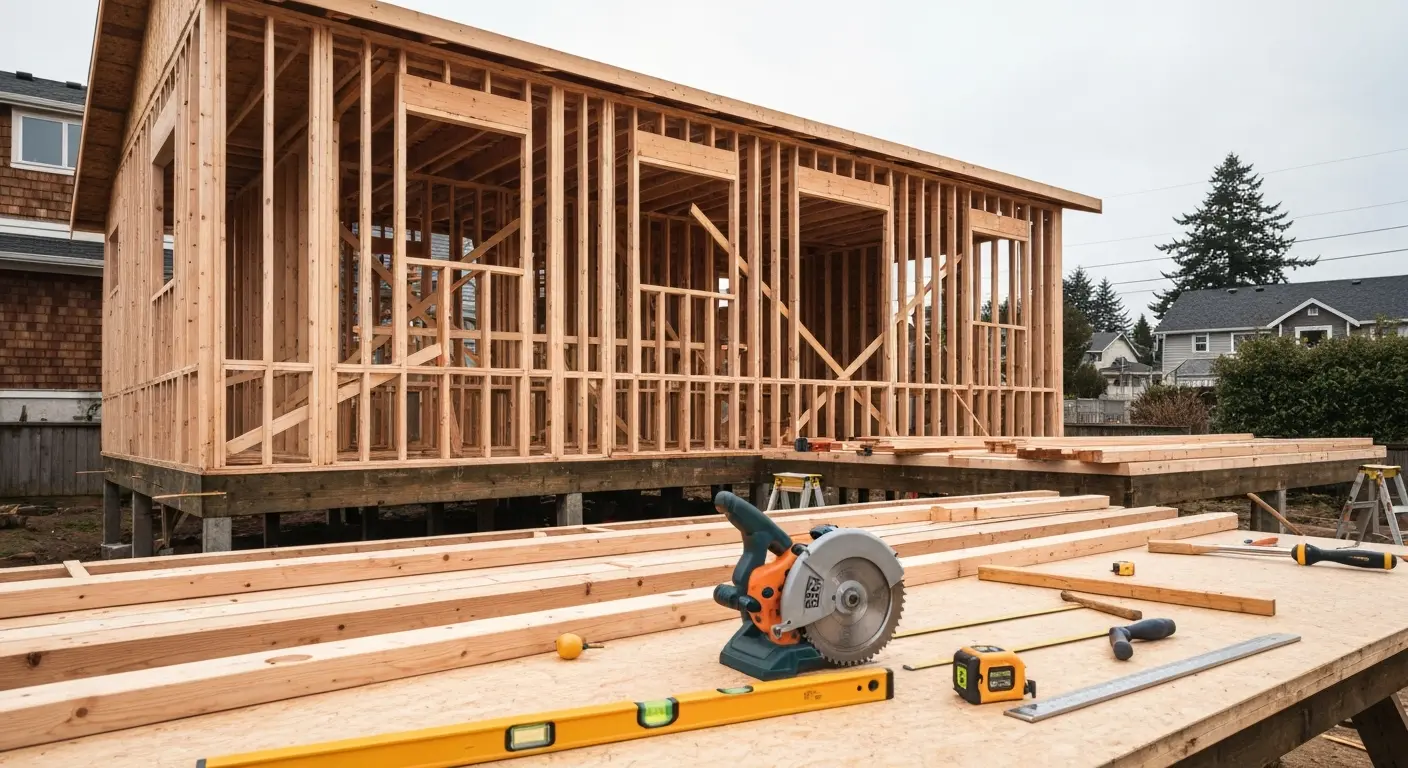 Custom home construction project