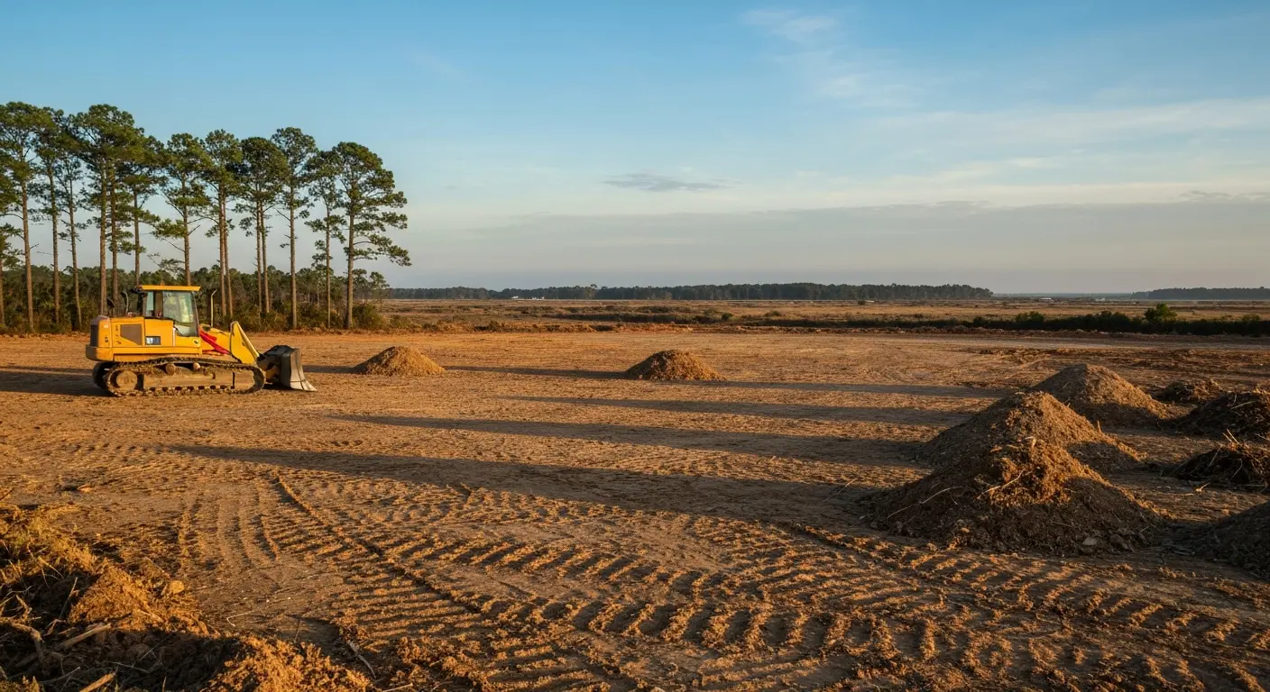 Commercial lot clearing project