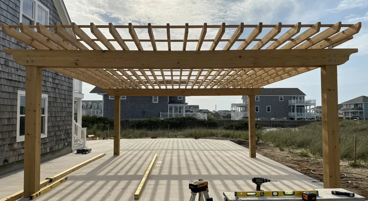 Open-roof pergola