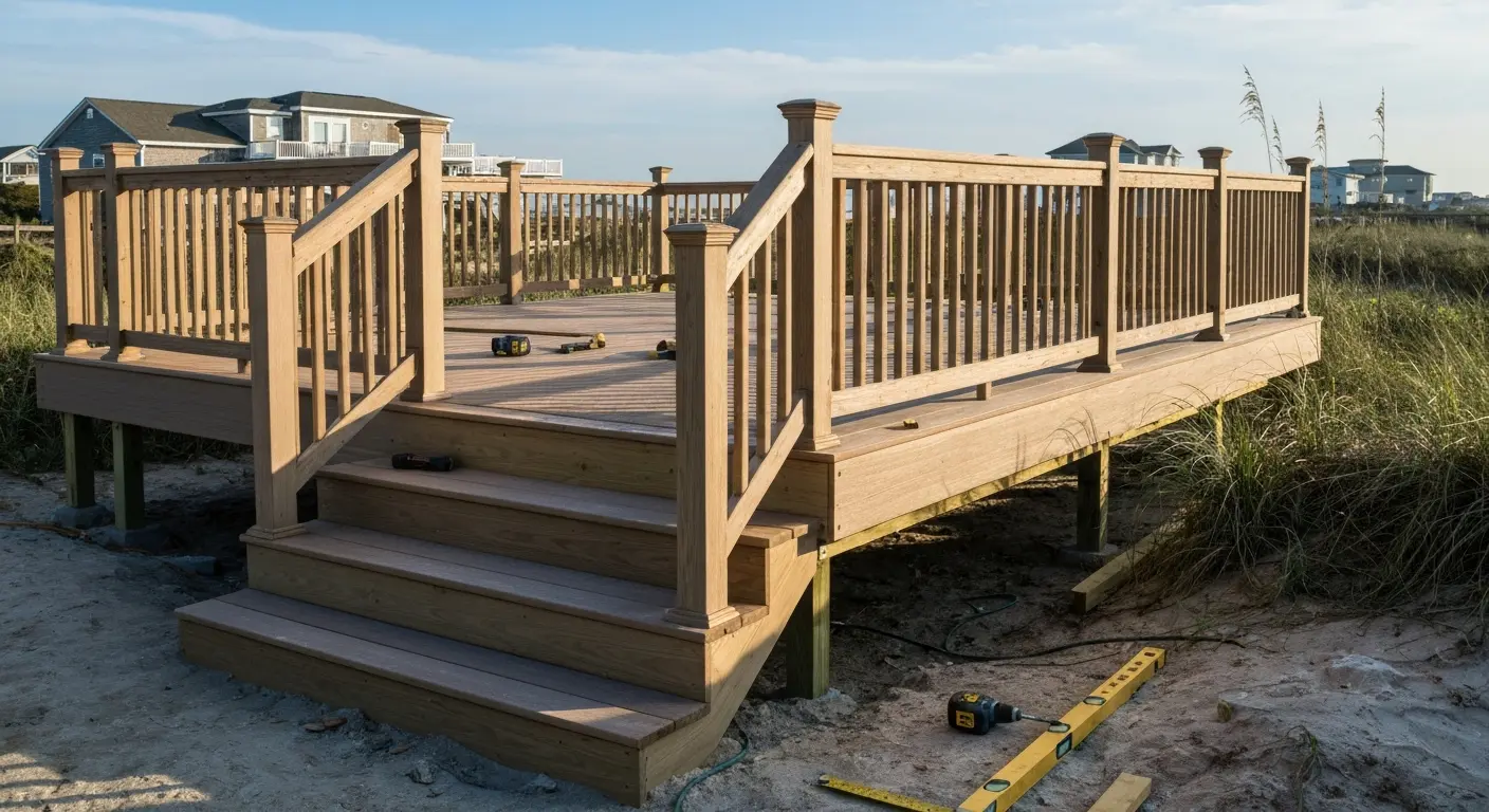 Deck construction project
