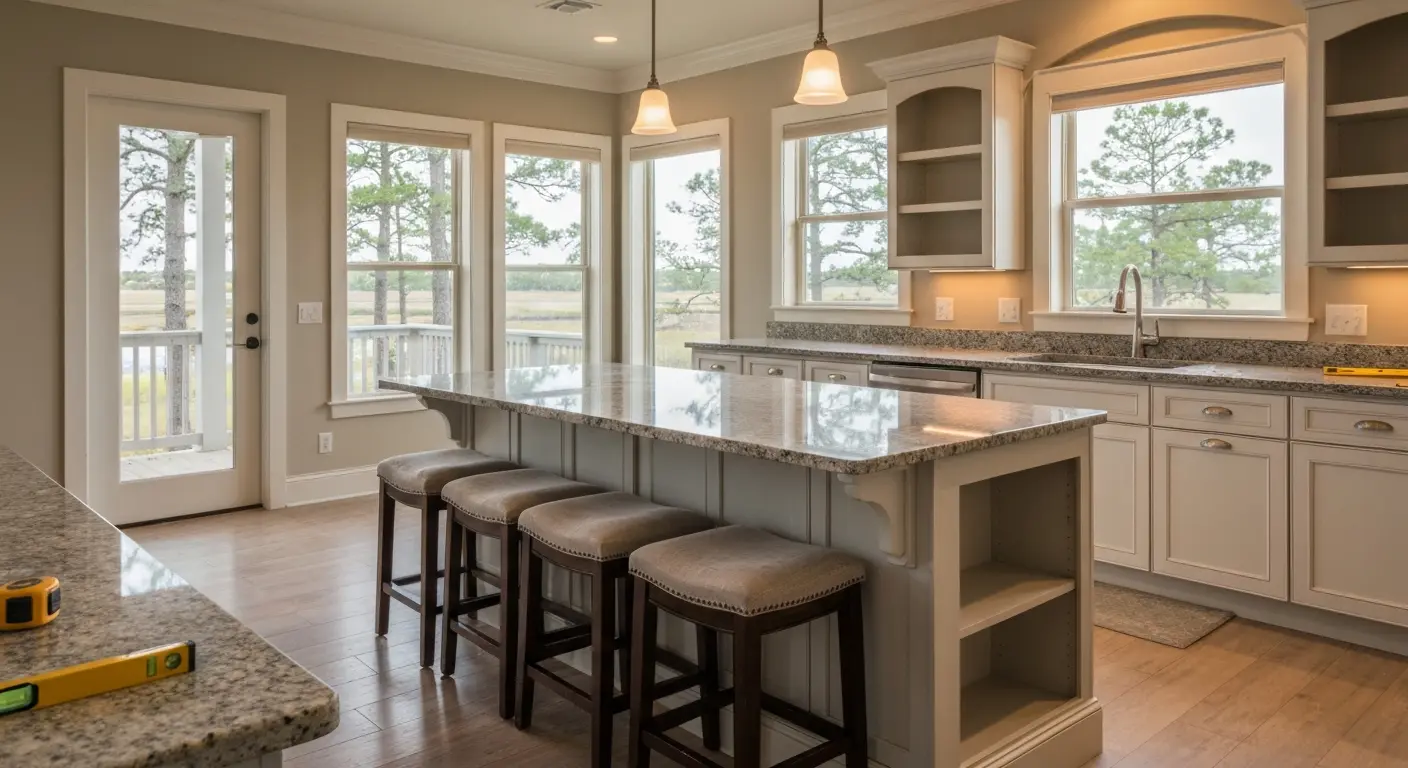Custom kitchen island design