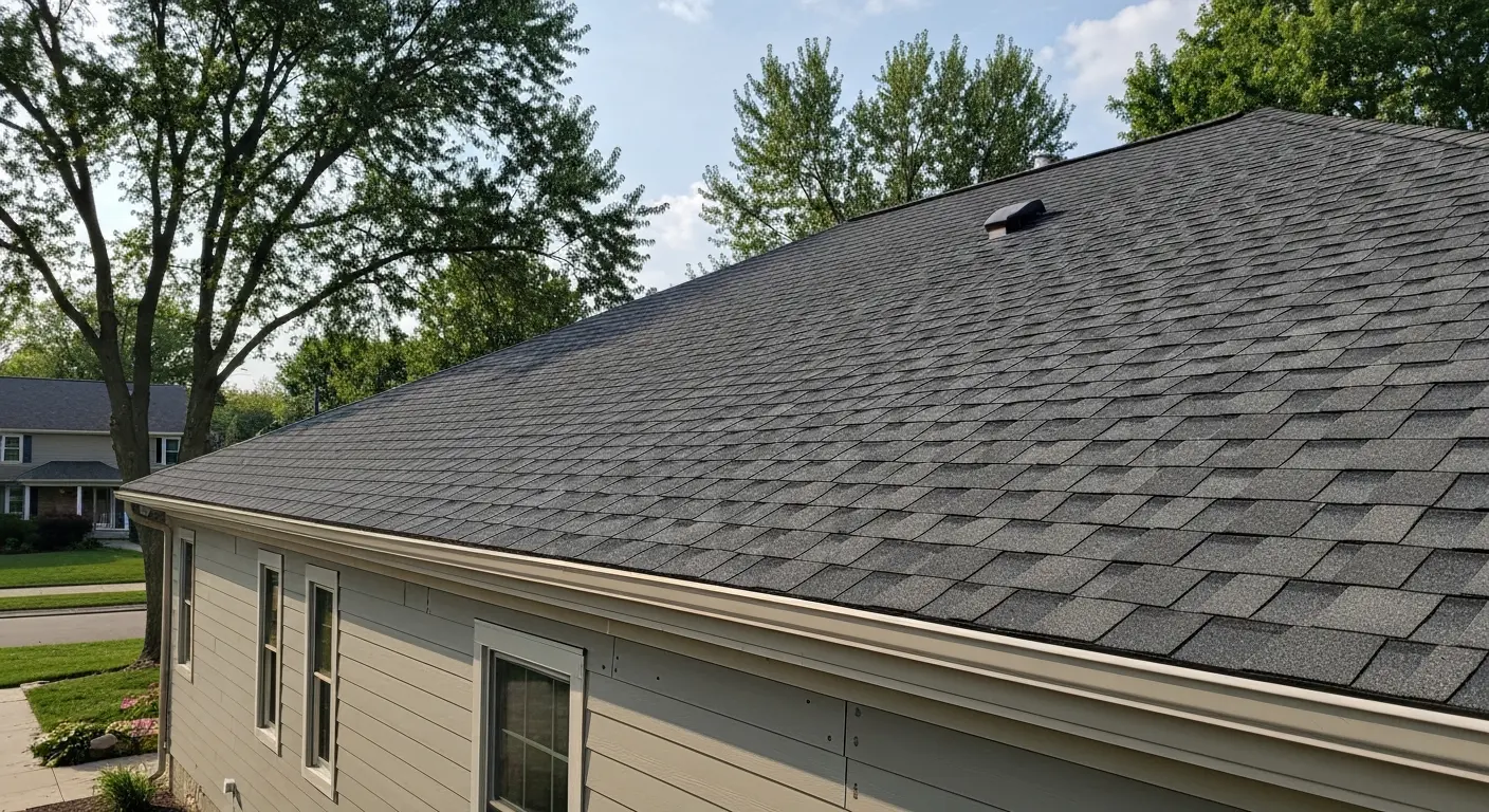 Exterior renovation with new siding and roofing